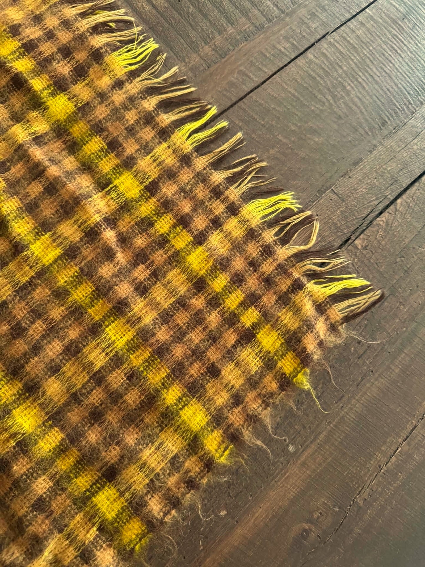 Plaid Blanket - Yellow