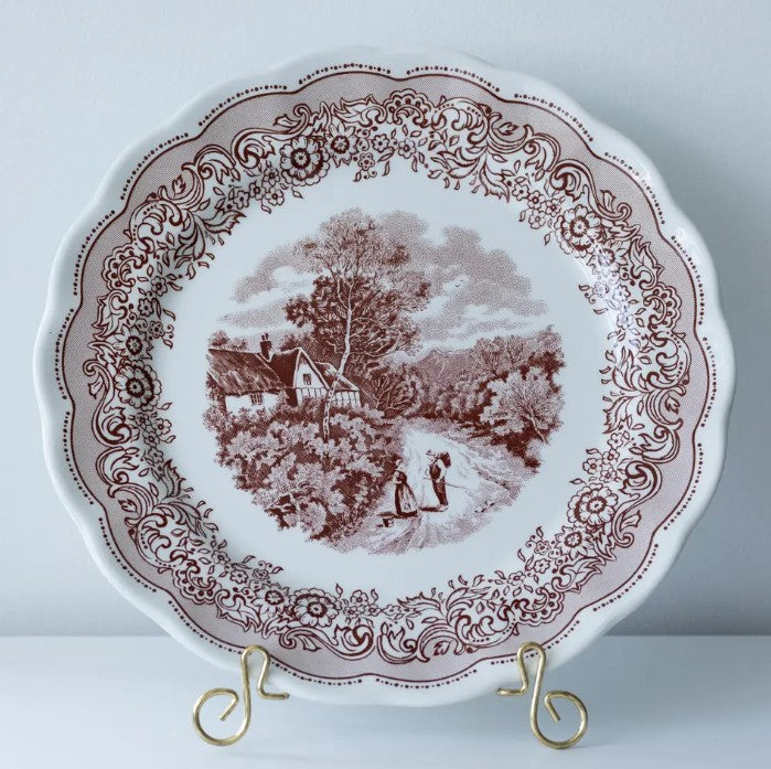 Swiss Landscape Large Dinner Plates - Italy (Set of 4)
