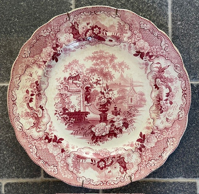 Sicilian Plate - Mulberry Transferware 1880-1910
