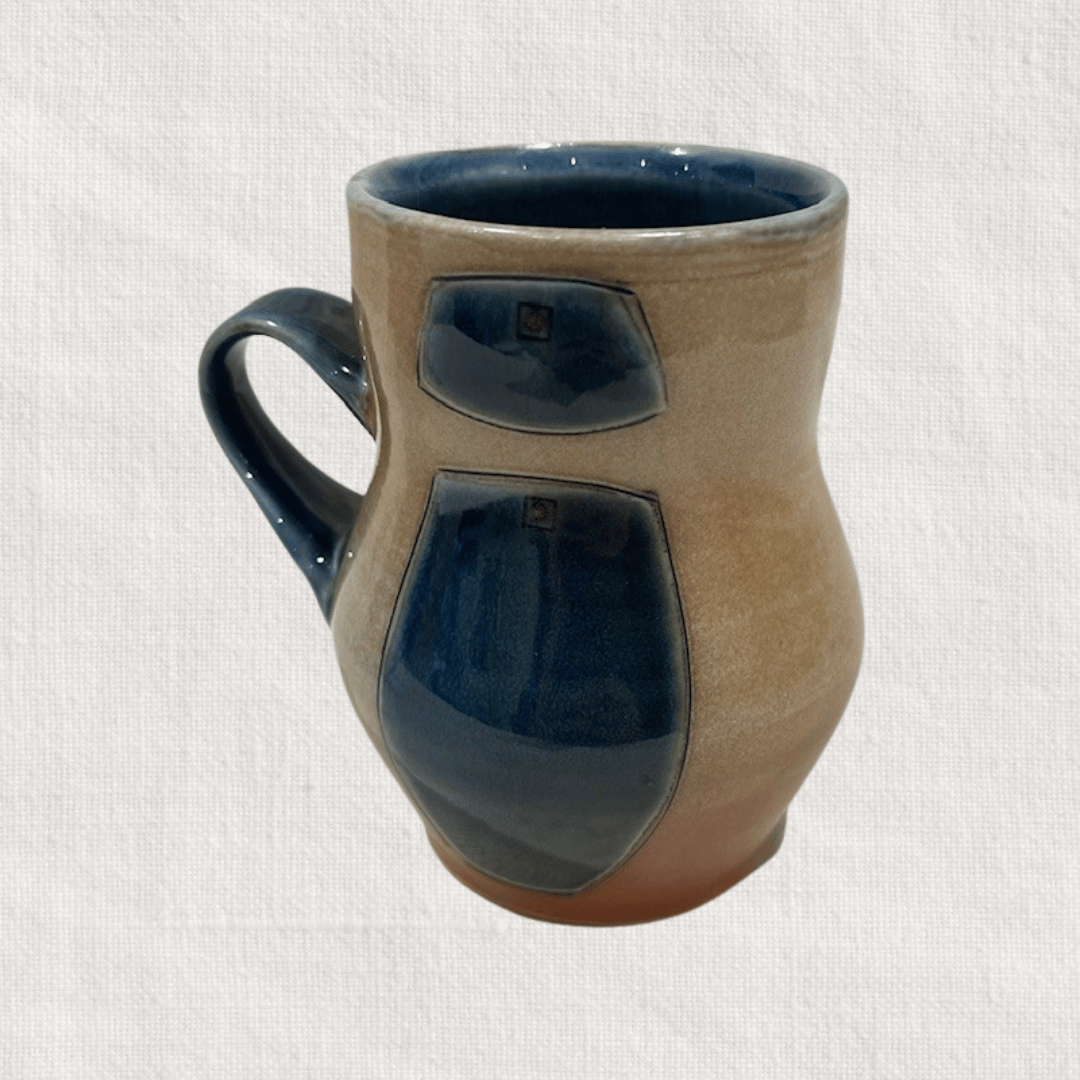 Beige & Blue Mug