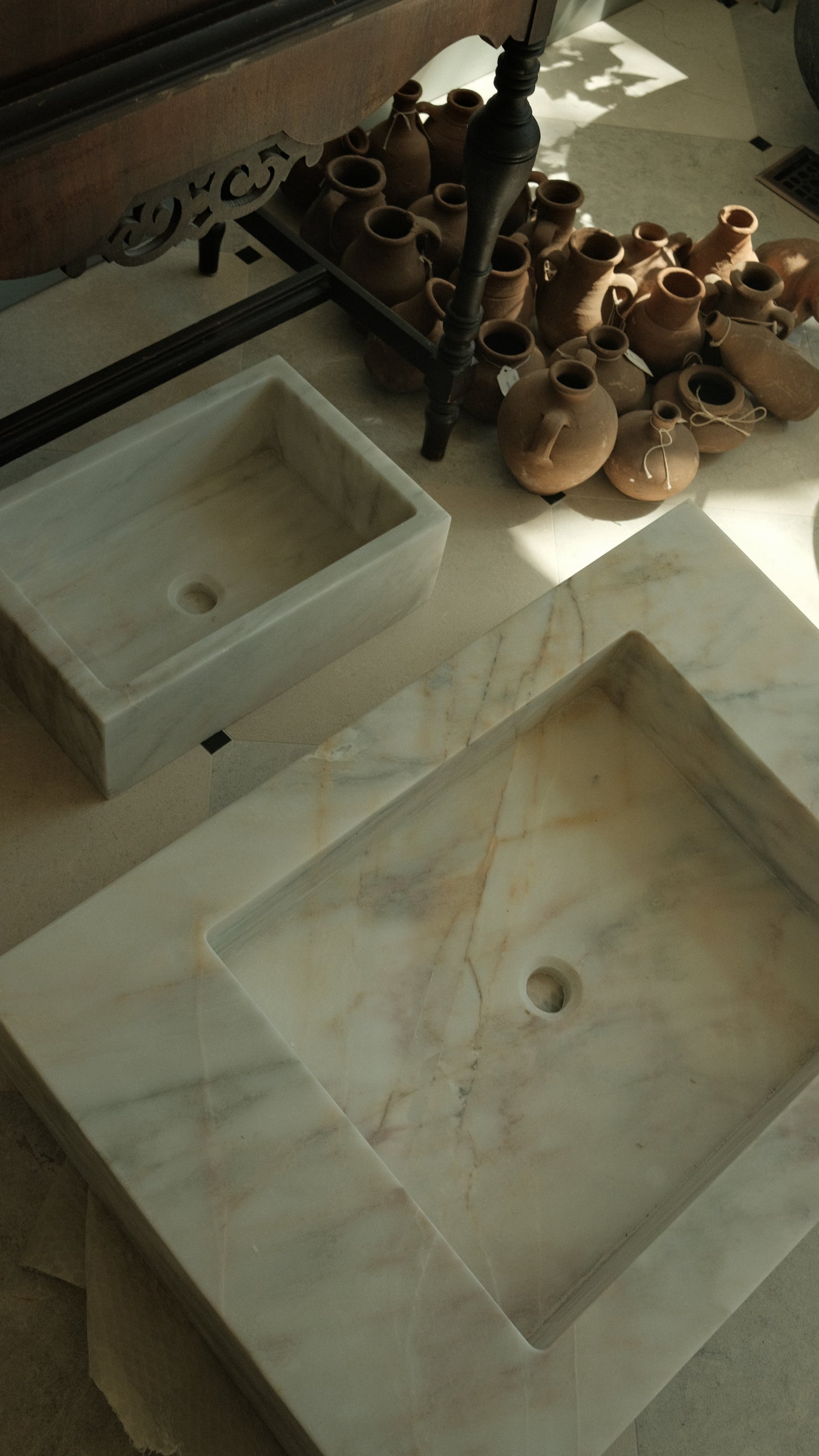 Rectangular Marble Sink
