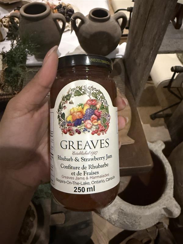 Greaves Rhubarb and Strawberry Jam - 250ml
