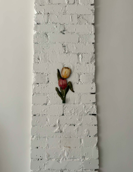 Tulip Wall Hook - Yellow + Red