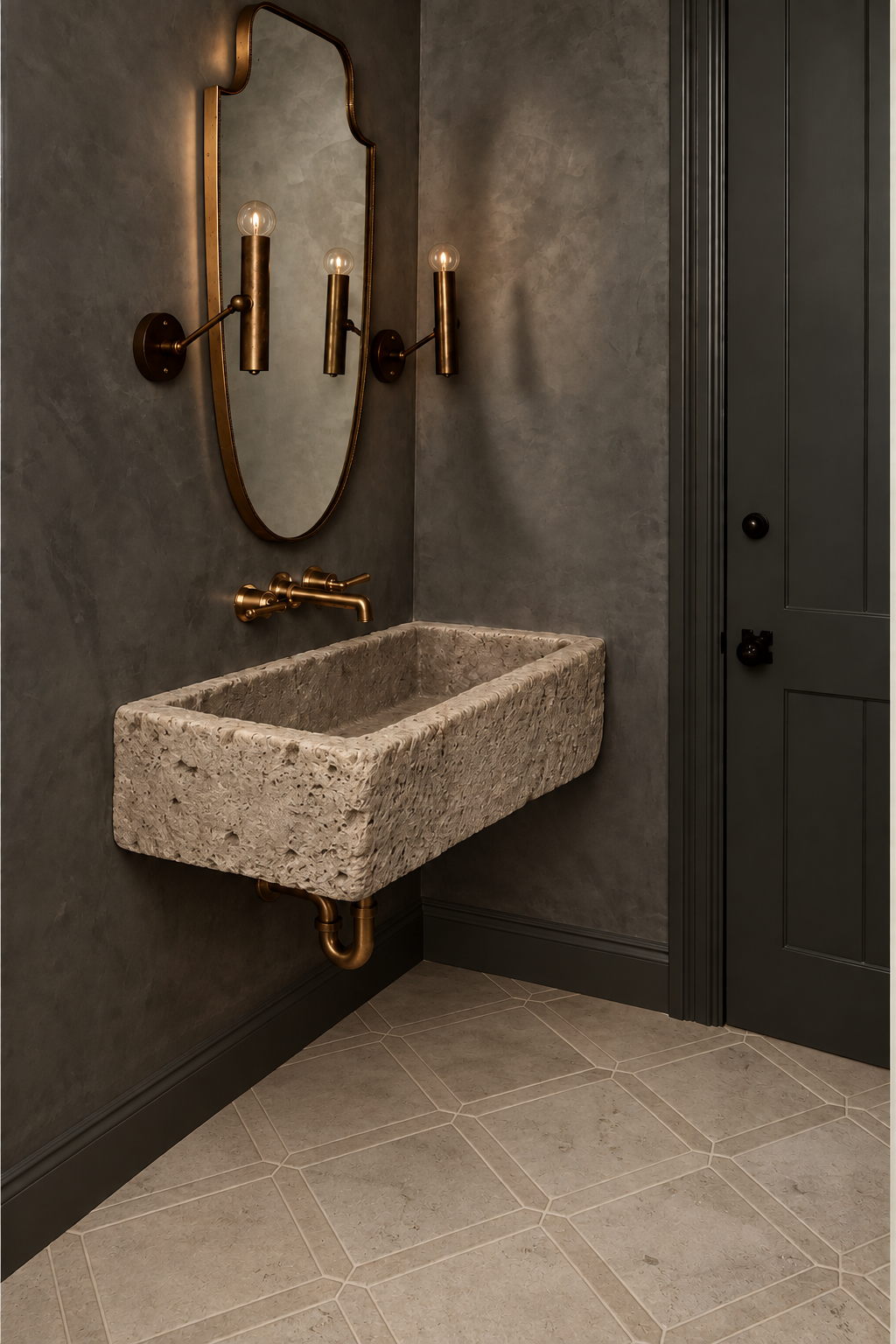 Beige Special Design Marble Tile (Square W/ Picket Border)