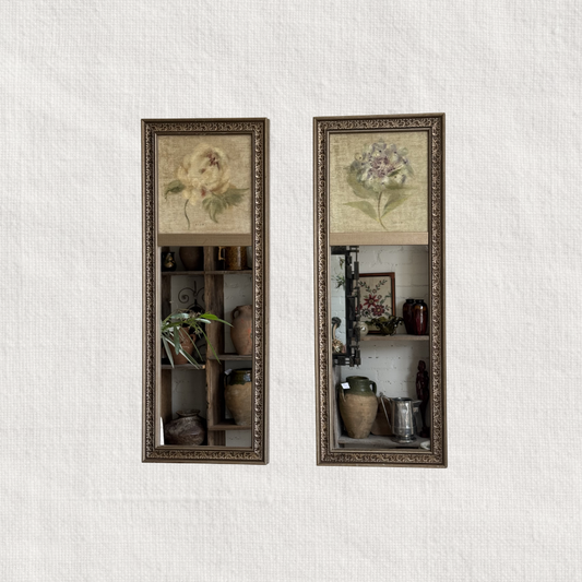 Vintage Floral Mirror