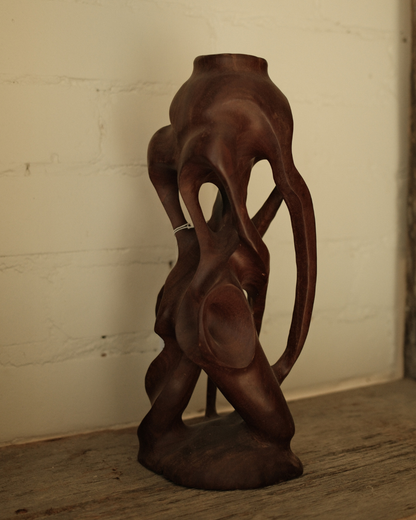 Vintage Wood Carving Sculpture