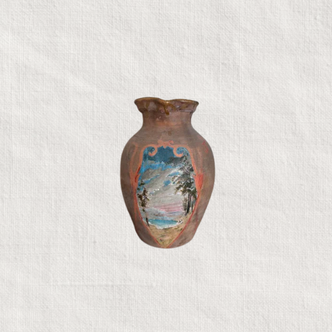 Generations Painted by "Grandma" Rough Glazed Vase