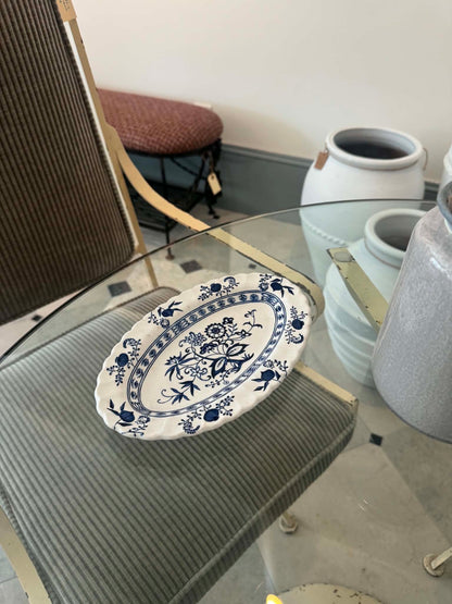 Blue & White Oval Platter