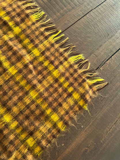 Plaid Blanket - Yellow