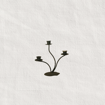 Iron Candle Holder