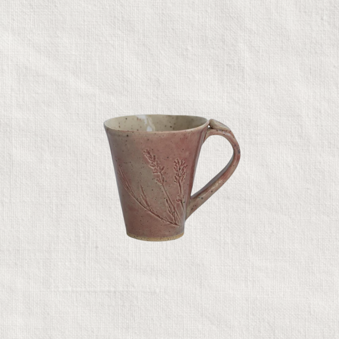 Floral Handmade Coffee Mug