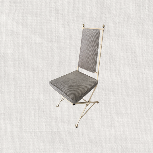 Vintage Iron Armless Chair