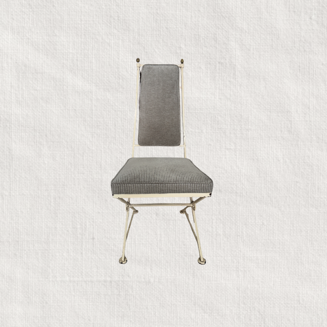 Vintage Iron Armless Chair