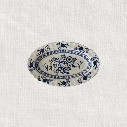 Blue & White Oval Platter