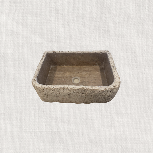 Sylvie Travertine Sink Large