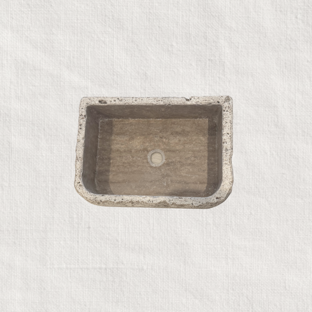 Sylvie Travertine Sink Large