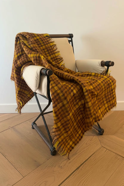 Plaid Blanket - Yellow
