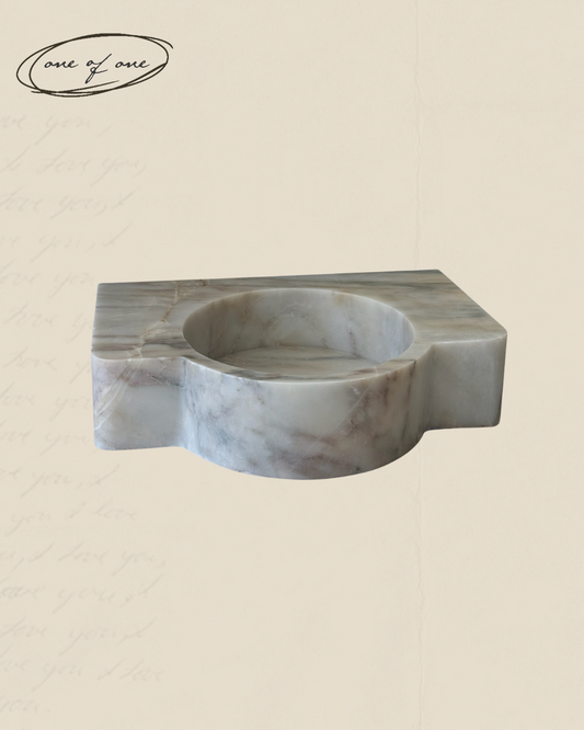Marble Stone Sink Rectangular Base with Circular Sink