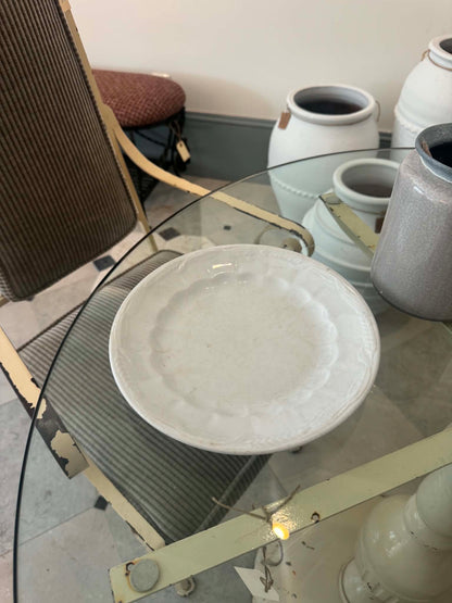 White Embossed Plate