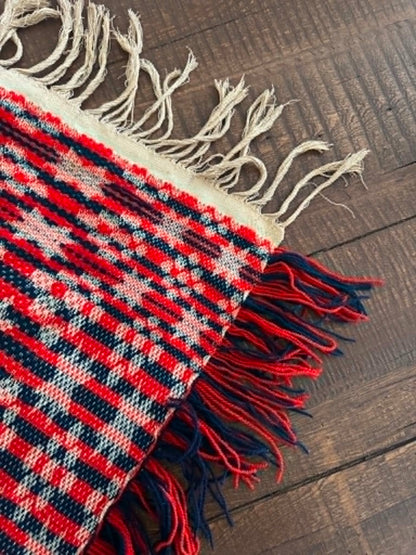 Plaid Blanket - Red with Stars