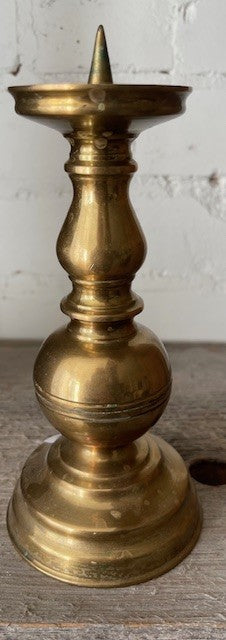 Brass Pillar Candle Holder