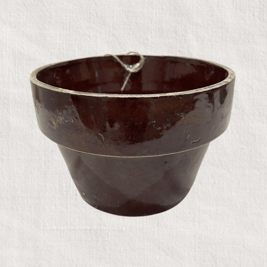 Vintage Glazed Stoneware Pot