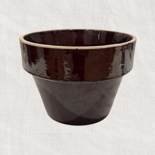 Vintage Glazed Stoneware Pot