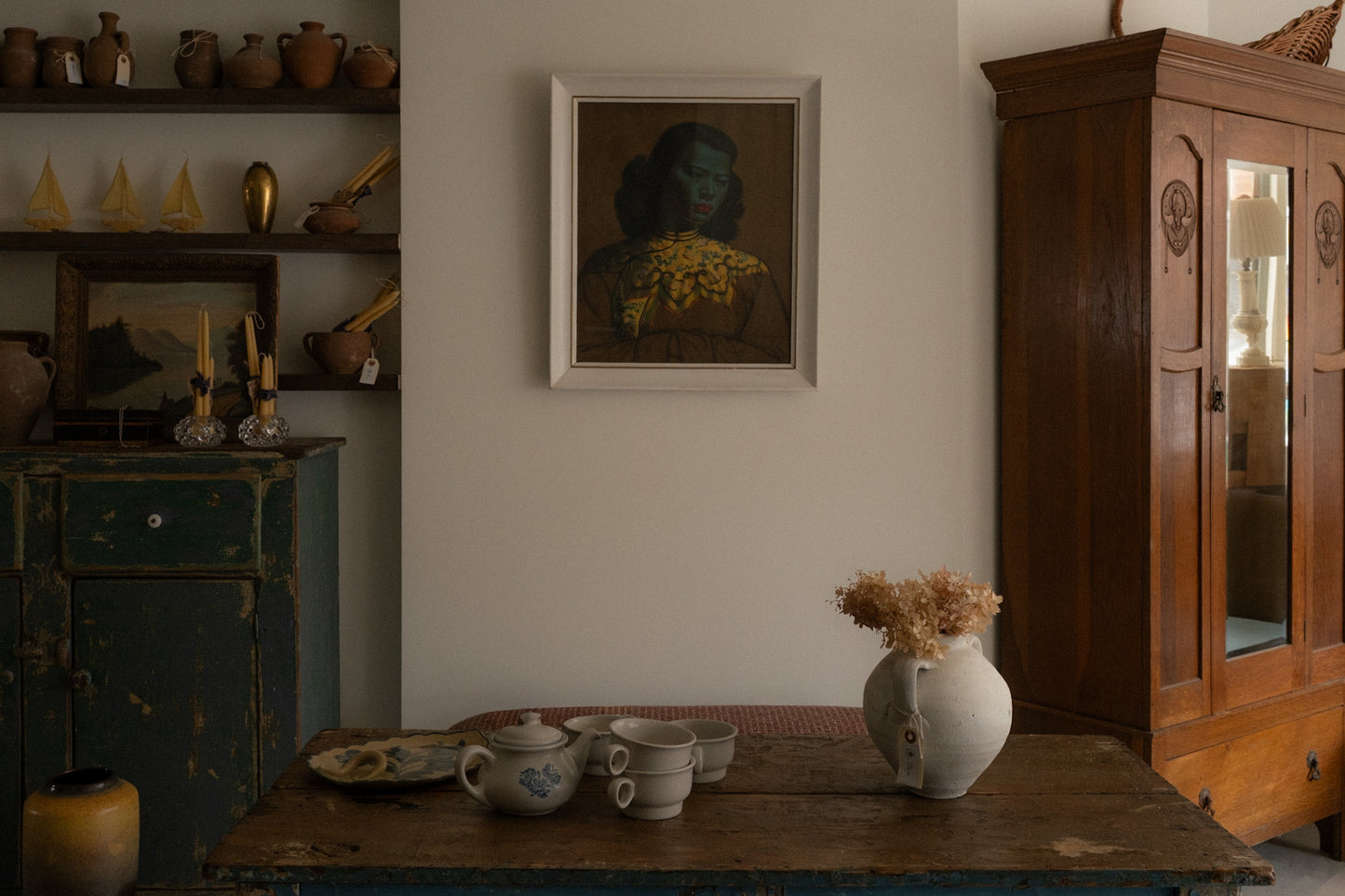 The Green Lady Framed Art