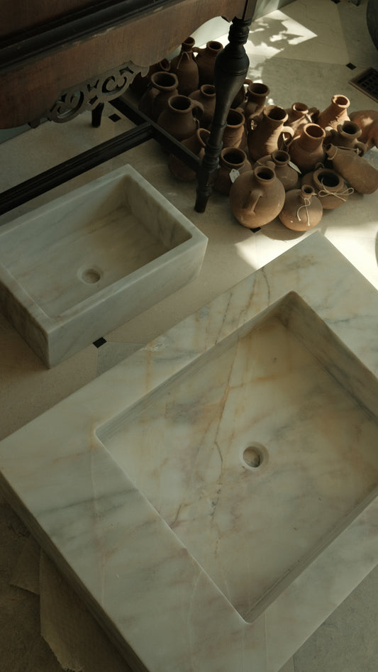 Rectangular Marble Sink