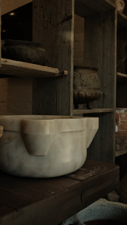 Calacatta Golden Stone Sink - Cat Ears
