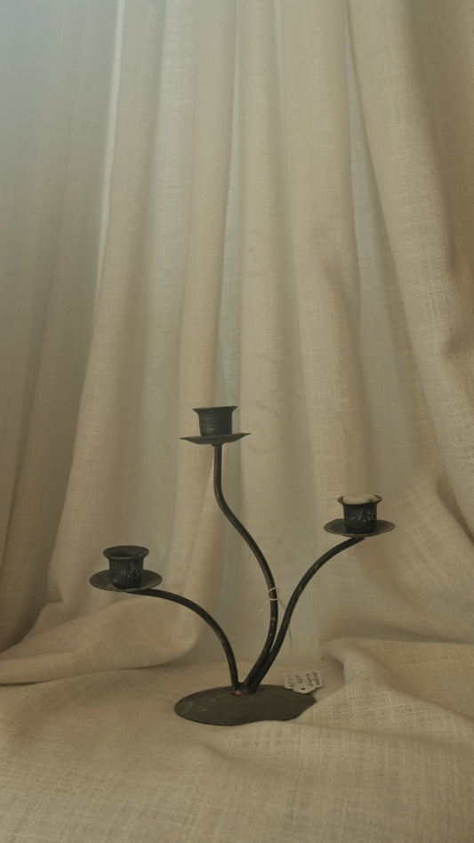 Iron Candle Holder