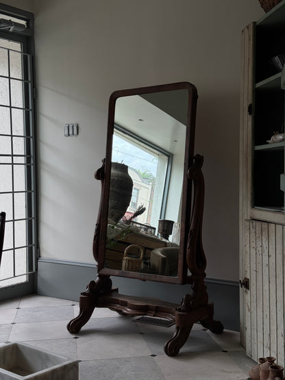Antique Full-Body Floor Mirror