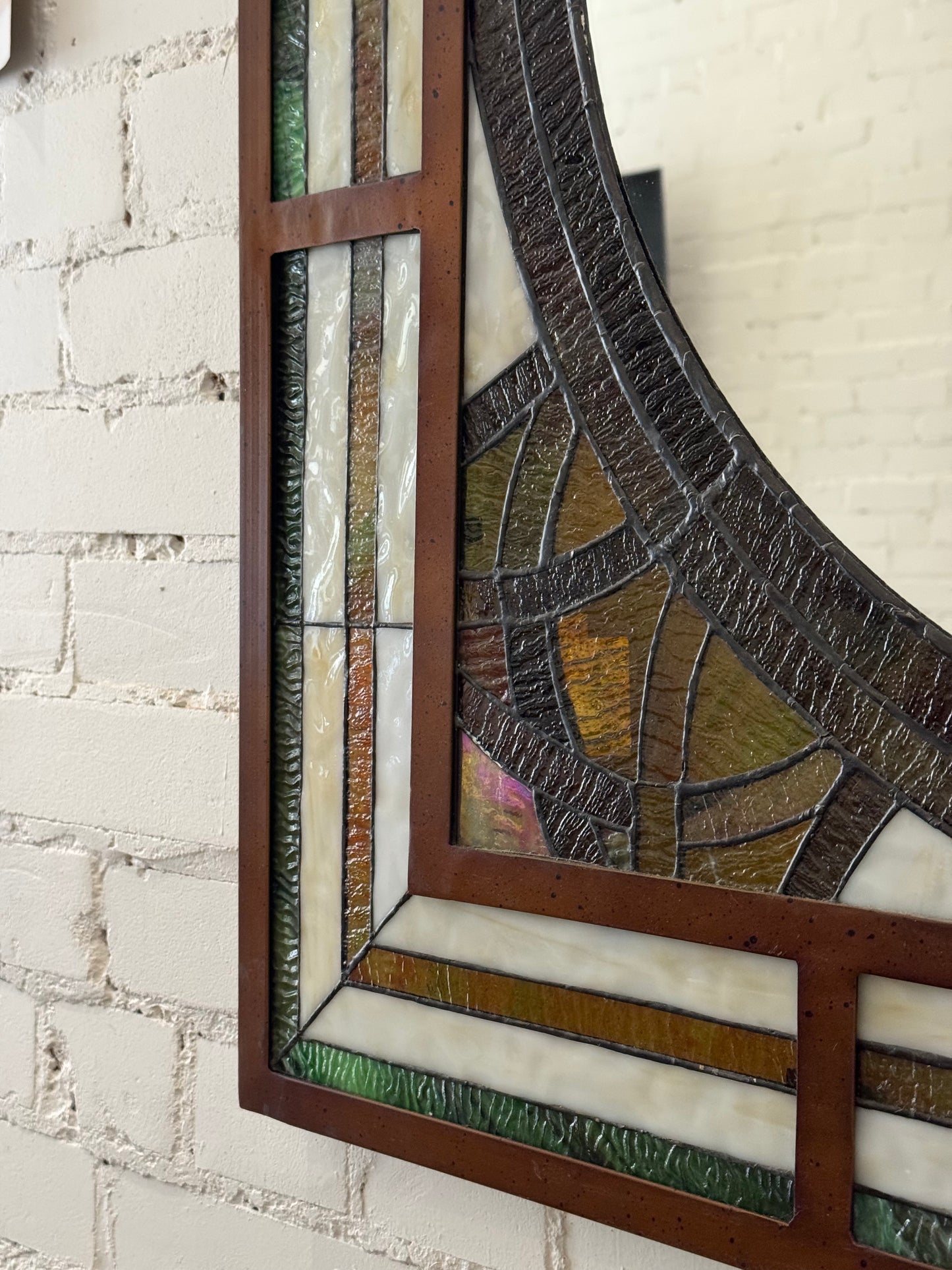 Stained Glass Wall Mirror
