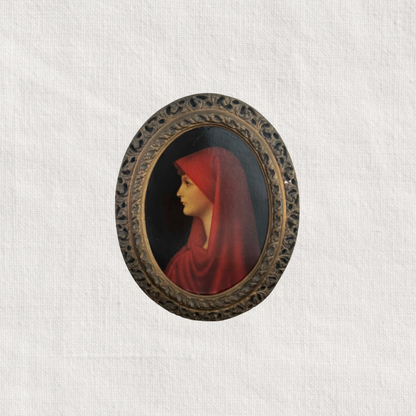St. Fabiola The Red Nun Framed Art