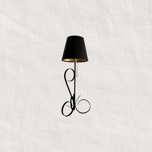 Black Metal Table Lamp Base