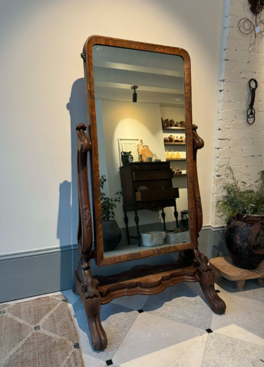 Antique Full-Body Floor Mirror