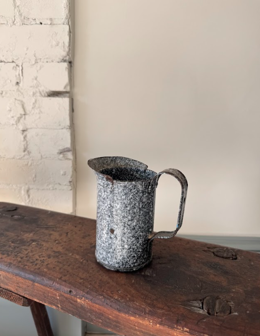 One Pint Blue Graniteware