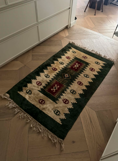 Green & Beige Rug