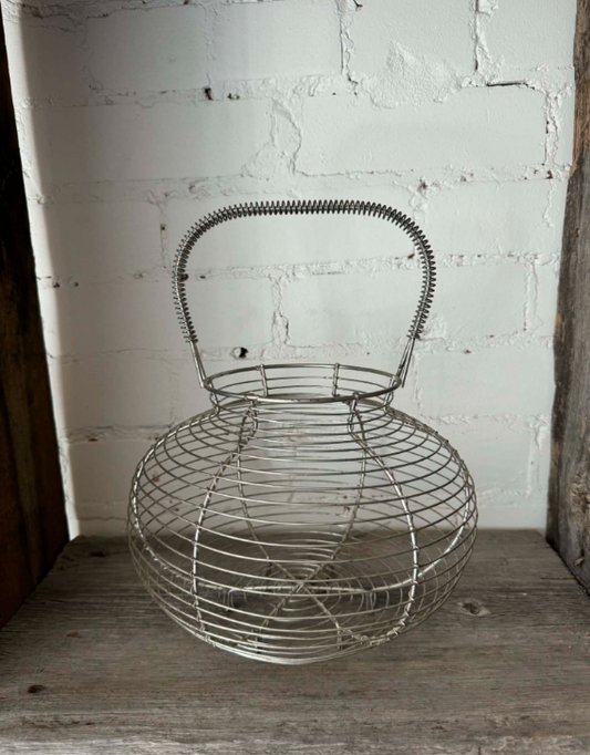 Metal Round Egg Basket
