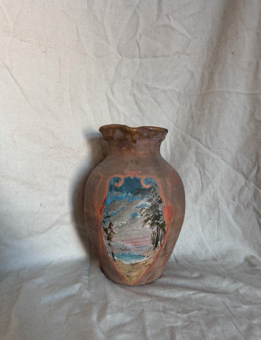 Generations Painted by "Grandma" Rough Glazed Vase