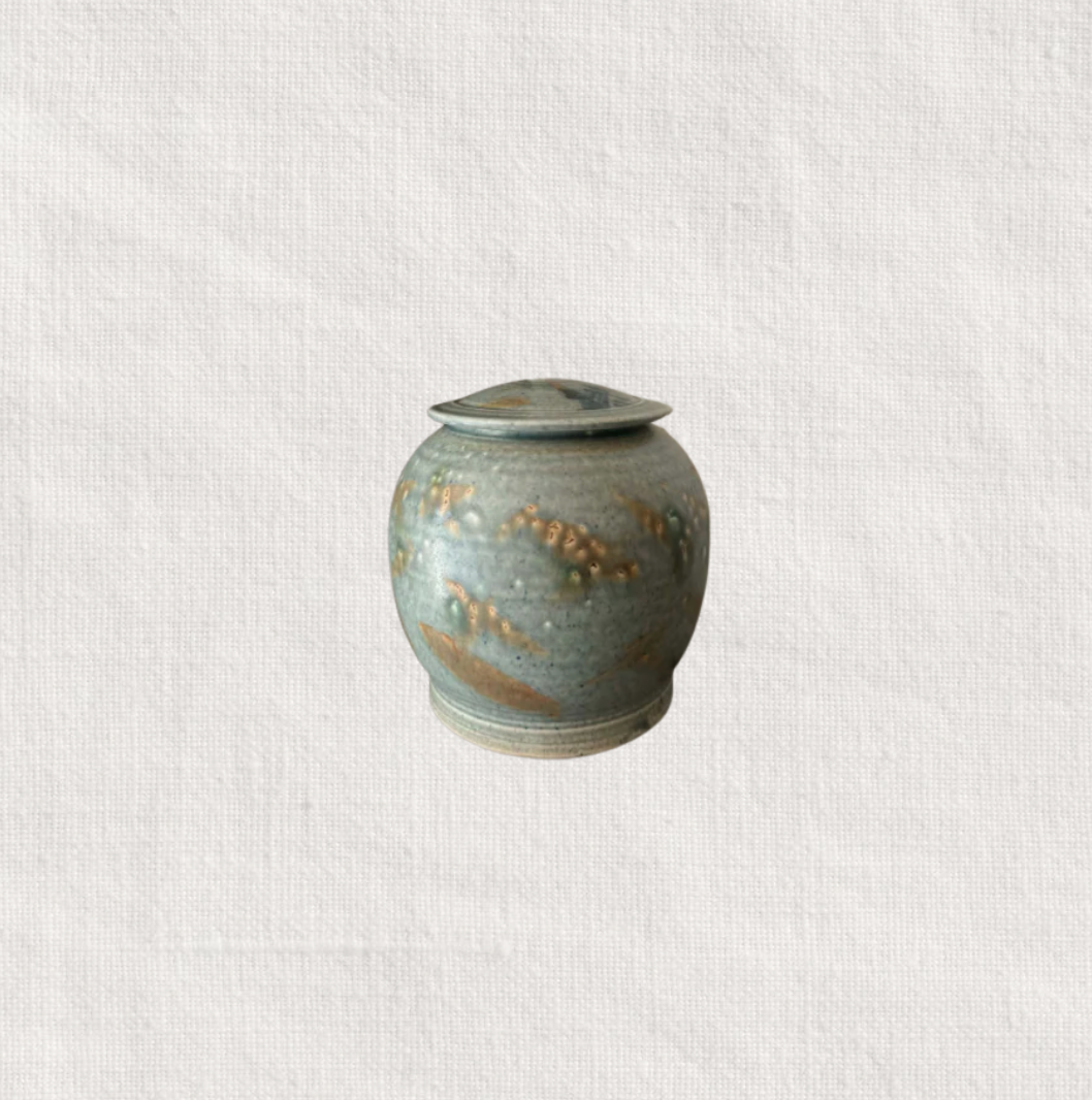 Studio Ceramic Lidded Urn