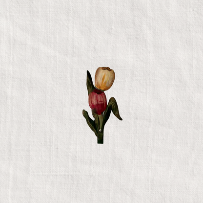 Tulip Wall Hook - Yellow + Red