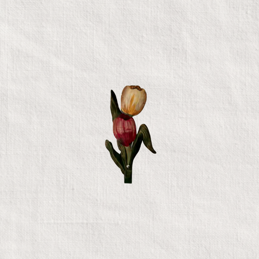Tulip Wall Hook - Yellow + Red