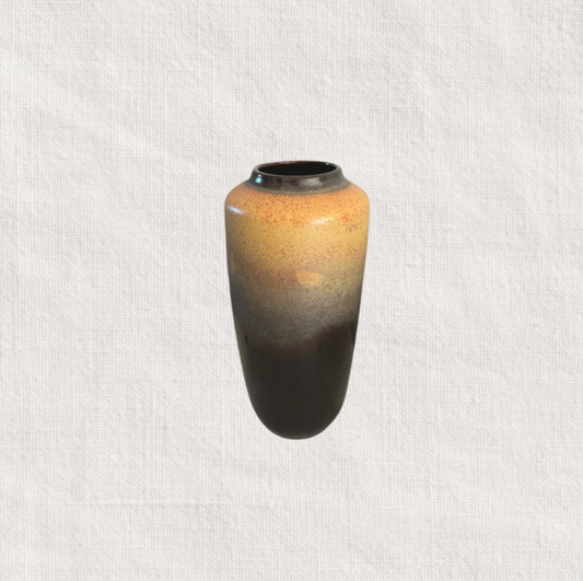 Yellow + Brown Large Vase