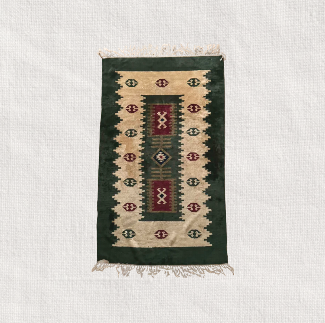 Green & Beige Rug