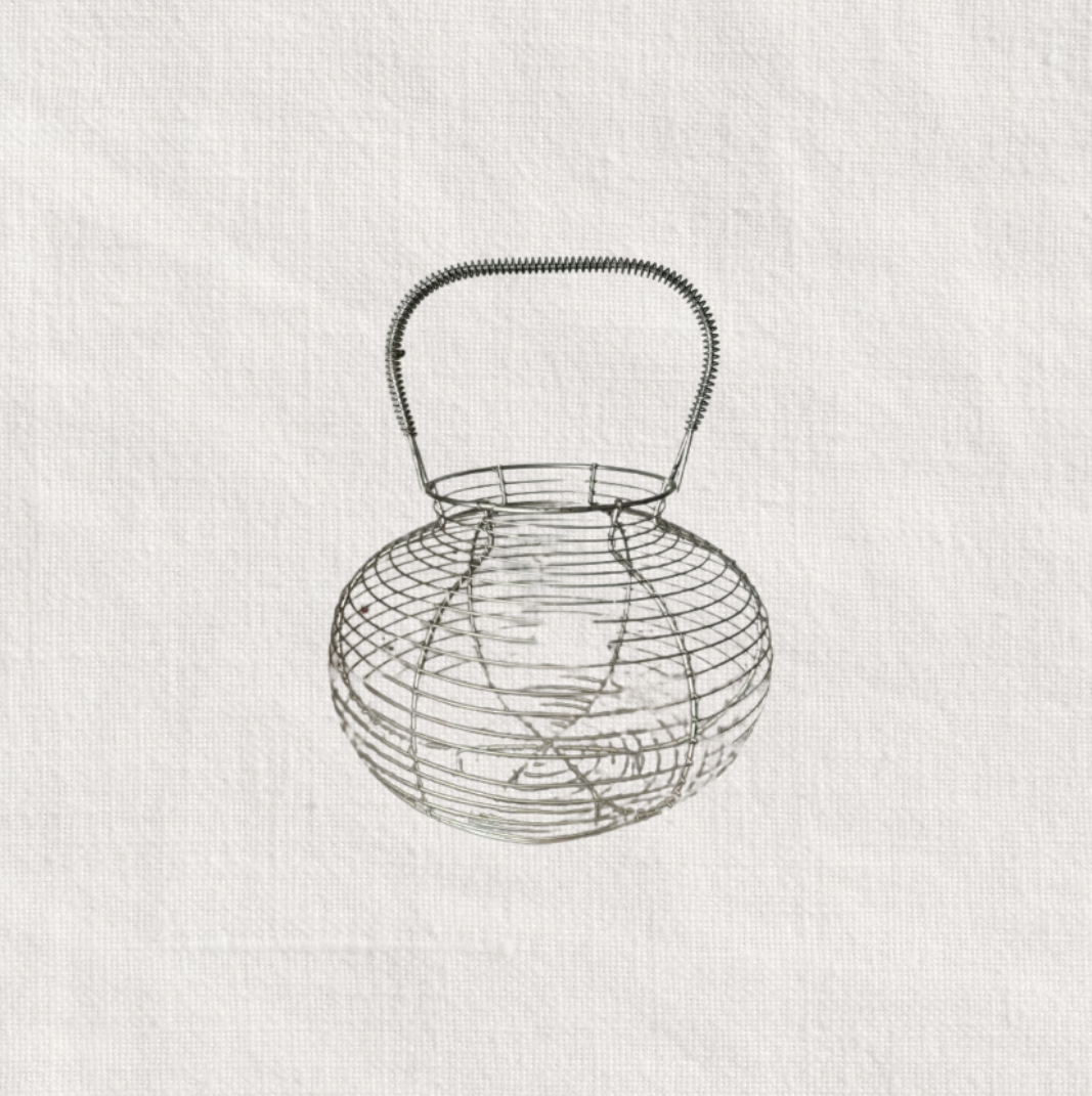 Metal Round Egg Basket