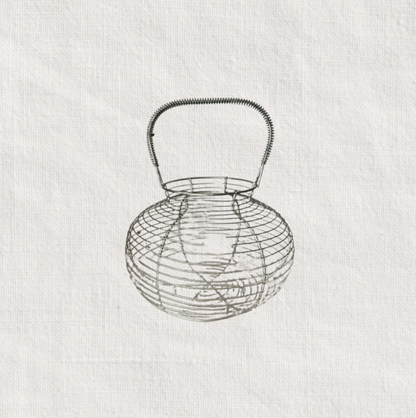 Metal Round Egg Basket