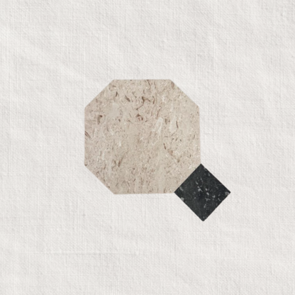 Beige-Black Marble Tile