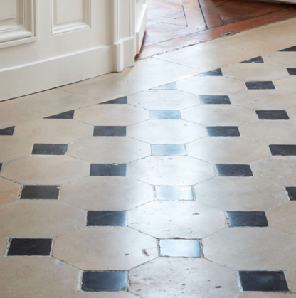 Beige-Black Marble Tile